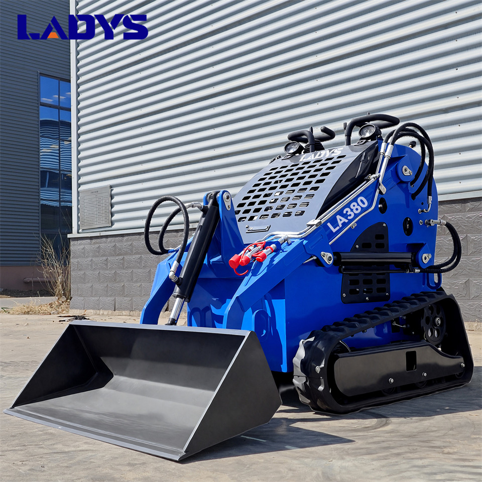 LADYS LA380 Mini Skid Steer Loader Compact Track Diesel Cheap Mini Skid Steer Loader For Sale With Mini Skid Steer Attachments 4 In 1 Bucket - Mini chargeuse: photos 1 LADYS LA380 Mini Skid Steer Loader Compact Track Diesel Cheap Mini Skid Steer Loader For Sale With Mini Skid Steer Attachments 4 In 1 Bucket - Mini chargeuse: photos 1