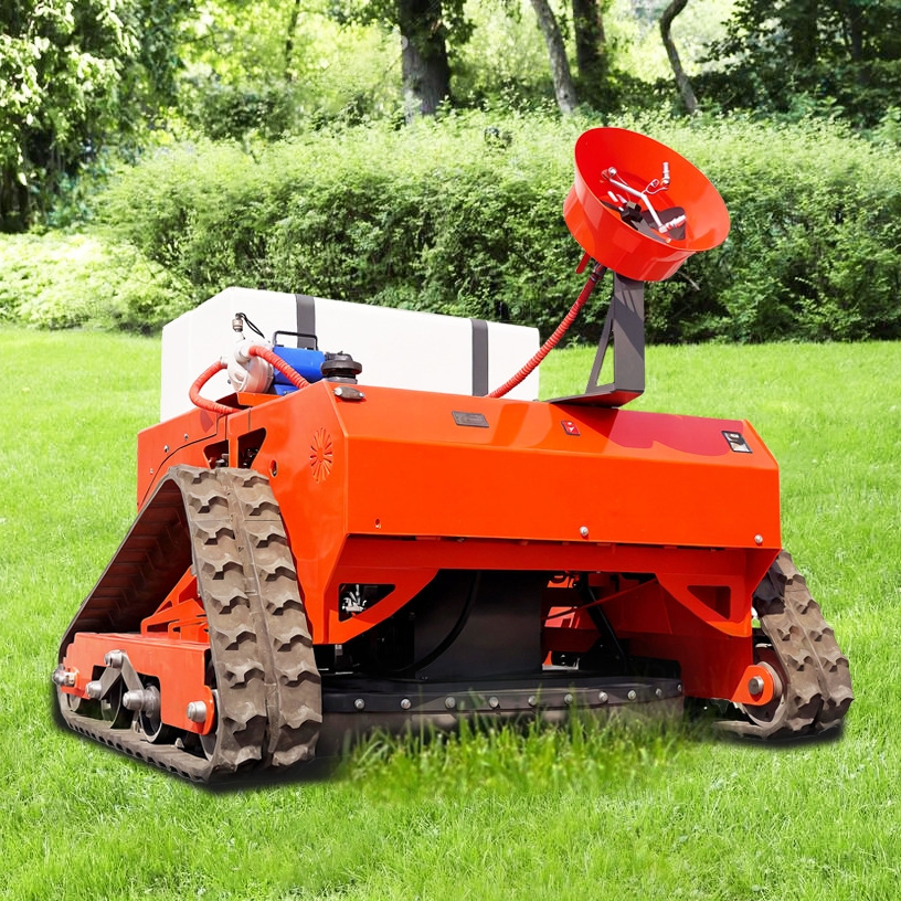 LEZUM LD1000 Electric Remote Control Multi-Function Lawn Mower All-Terrain Agricultural Sprayers Pesticide Spraying Mower Gas Gasoline Track Crawler Lawn Mower - Faucheuse: photos 5 LEZUM LD1000 Electric Remote Control Multi-Function Lawn Mower All-Terrain Agricultural Sprayers Pesticide Spraying Mower Gas Gasoline Track Crawler Lawn Mower - Faucheuse: photos 5