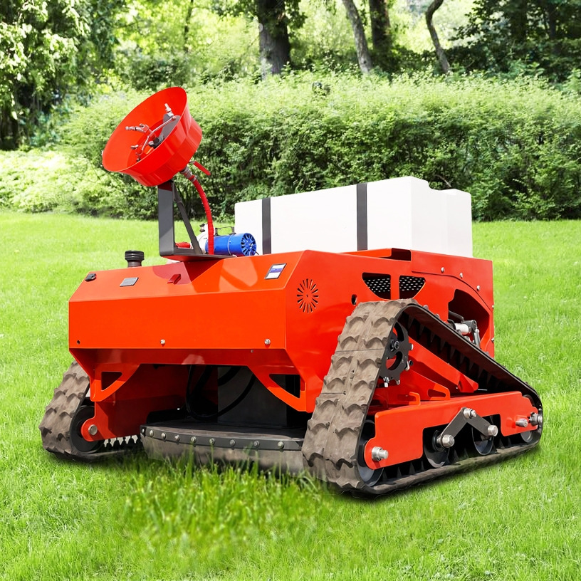 LEZUM LD1000 Electric Remote Control Multi-Function Lawn Mower All-Terrain Agricultural Sprayers Pesticide Spraying Mower Gas Gasoline Track Crawler Lawn Mower - Faucheuse: photos 4 LEZUM LD1000 Electric Remote Control Multi-Function Lawn Mower All-Terrain Agricultural Sprayers Pesticide Spraying Mower Gas Gasoline Track Crawler Lawn Mower - Faucheuse: photos 4