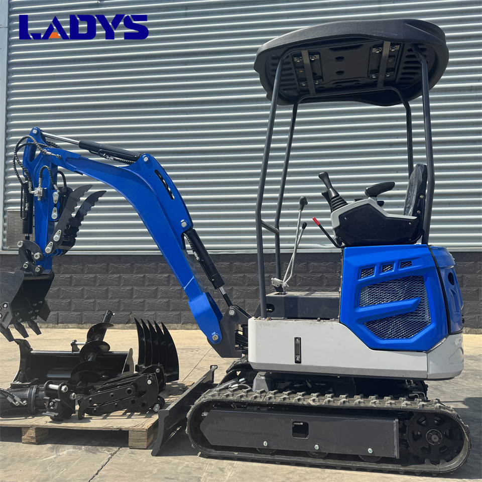 LADYS DY18Mini Excavator Digger Miniexcavadora EPA Kubota Engine Mini Excavator For Sale With Mini Excavator Attachment Set - Pelle sur chenille: photos 1 LADYS DY18Mini Excavator Digger Miniexcavadora EPA Kubota Engine Mini Excavator For Sale With Mini Excavator Attachment Set - Pelle sur chenille: photos 1
