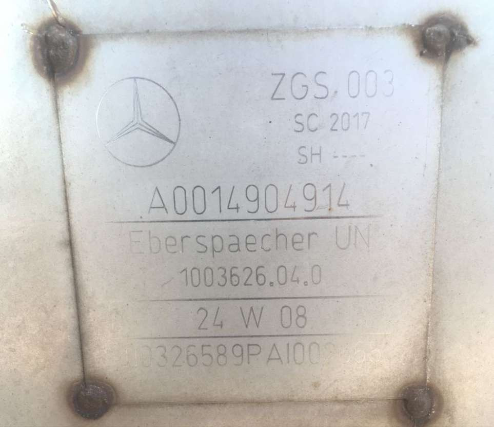 Mercedes-Benz Partikelfilter Mercedes Citaro LE A0014904914 Endschalldämpfer  - Système d'échappement: photos 2 Mercedes-Benz Partikelfilter Mercedes Citaro LE A0014904914 Endschalldämpfer  - Système d'échappement: photos 2