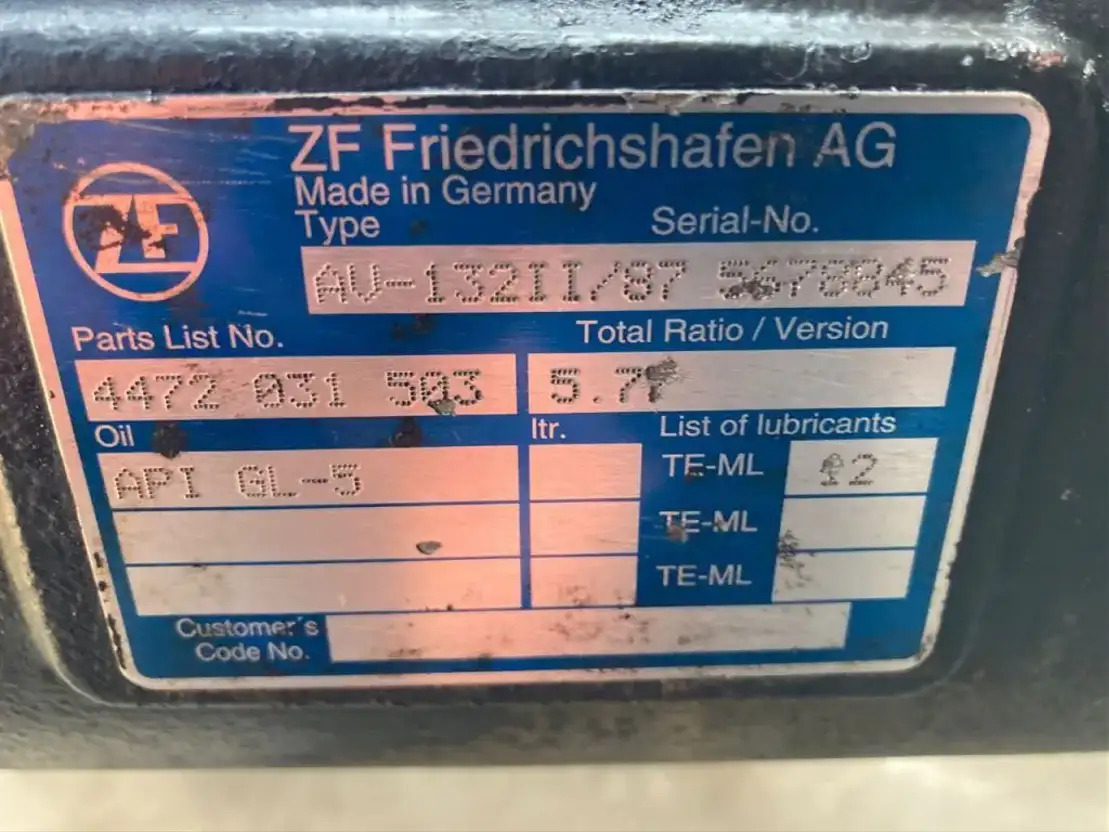 ZF Hinterachse ZF AV 132II/87 4472031503 5,77 Setra Mercedes Citaro AV 132/87 II - Essieu arrière pour Bus: photos 3 ZF Hinterachse ZF AV 132II/87 4472031503 5,77 Setra Mercedes Citaro AV 132/87 II - Essieu arrière pour Bus: photos 3