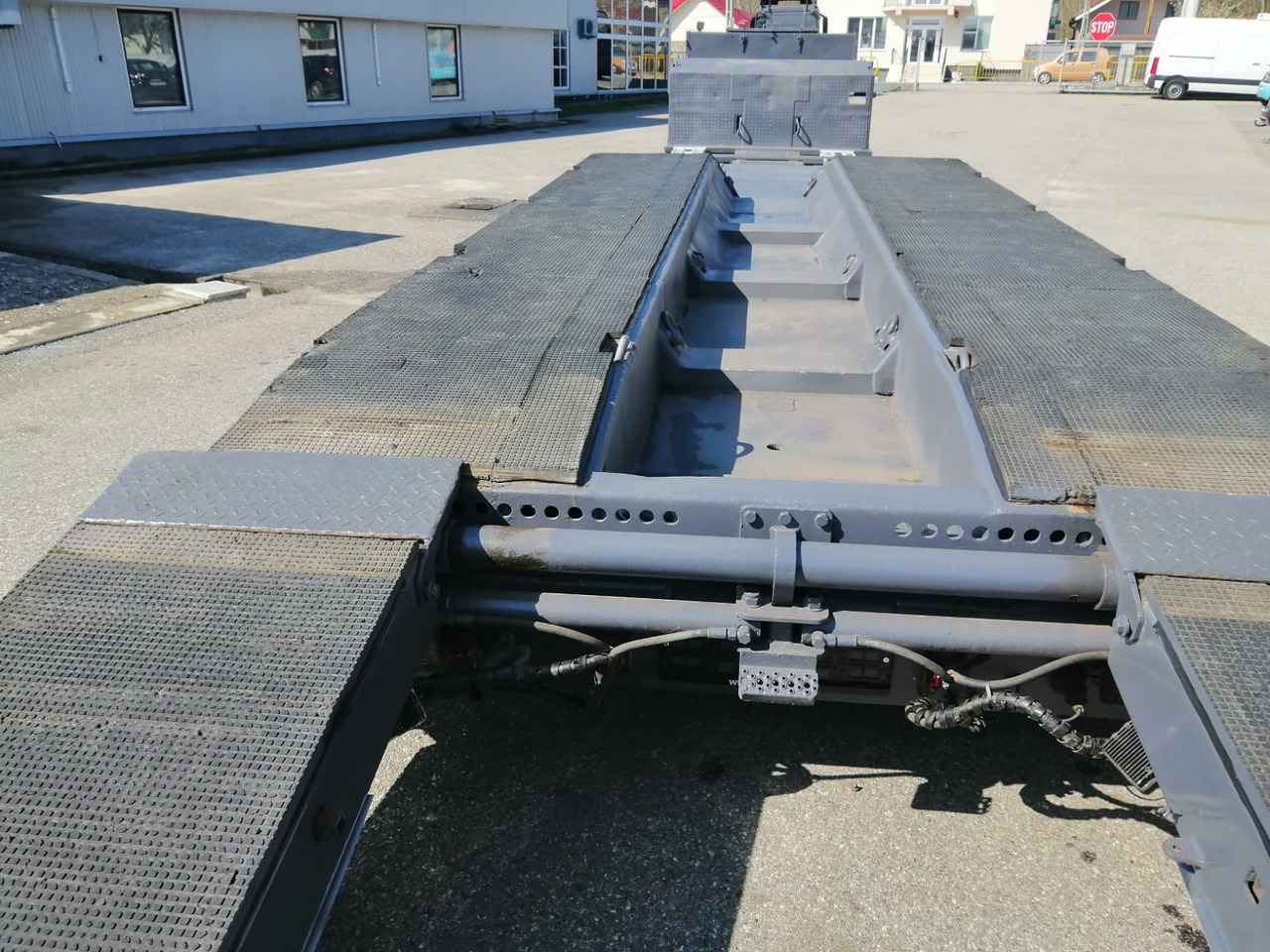 Semi-remorque surbaissé Langendorf Trailer-Tiefbett, 4 Axe, 59 to, extension, TOP !!!: photos 10