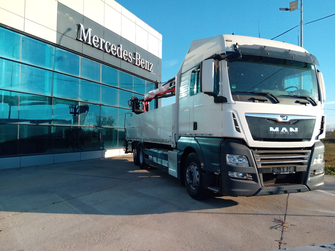 MAN TGX 26.460 6×2, Palfinger Crane PK 18001L - Camion plateau, Camion grue: photos 1 MAN TGX 26.460 6×2, Palfinger Crane PK 18001L - Camion plateau, Camion grue: photos 1