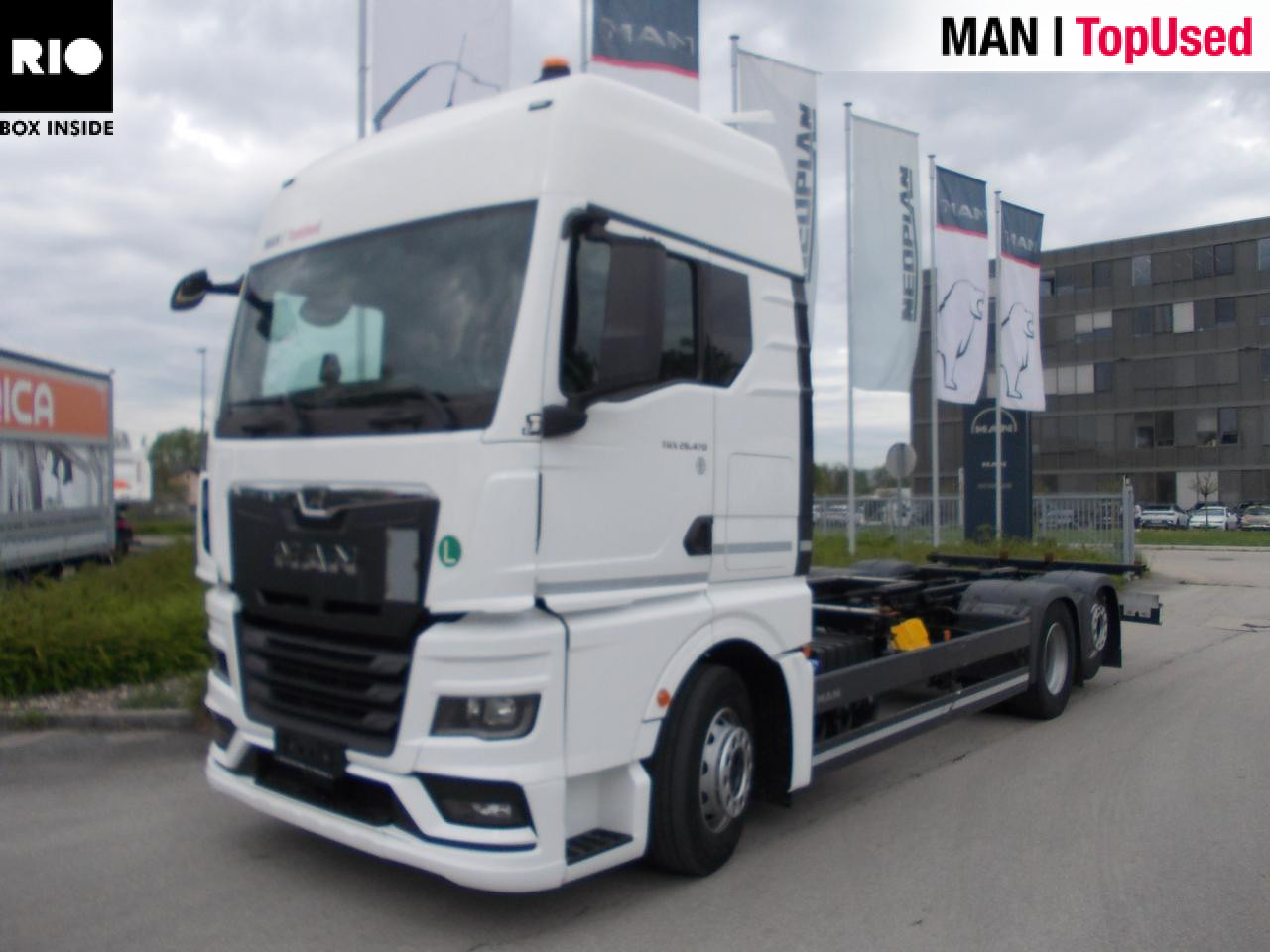 MAN TGX 26.470 6x2-2 LL CH Retarder Klima AHK ZV - Camion porte-conteneur/ Caisse mobile: photos 1 MAN TGX 26.470 6x2-2 LL CH Retarder Klima AHK ZV - Camion porte-conteneur/ Caisse mobile: photos 1