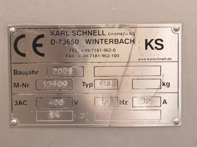 Machine agroalimentaire Karl Schnell vacuummixer 750: photos 11