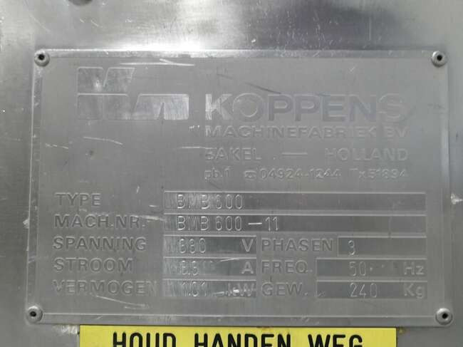 Machine agroalimentaire Koppens ball rolling machine BMB600: photos 8 Machine agroalimentaire Koppens ball rolling machine BMB600: photos 8