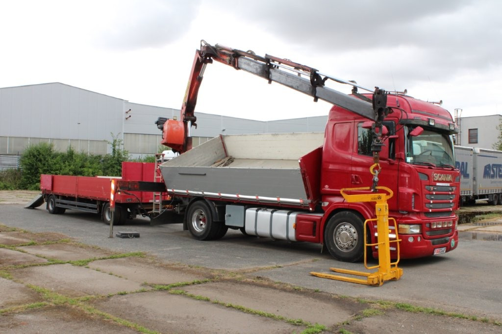 SCANIA R480 PALFINGER PK16000, EURO 5, CRANE FORKS - Camion benne, Camion grue: photos 2 SCANIA R480 PALFINGER PK16000, EURO 5, CRANE FORKS - Camion benne, Camion grue: photos 2