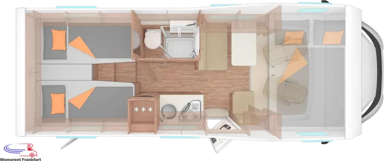 Wohnmobil Weinsberg CaraHome 650 MEG - Camping-car capucine: photos 2 Wohnmobil Weinsberg CaraHome 650 MEG - Camping-car capucine: photos 2