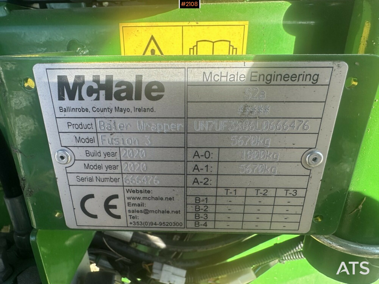 Round baler Mchale fusion 3 only 8490 bales (see video) - Matériel de fenaison: photos 5 Round baler Mchale fusion 3 only 8490 bales (see video) - Matériel de fenaison: photos 5