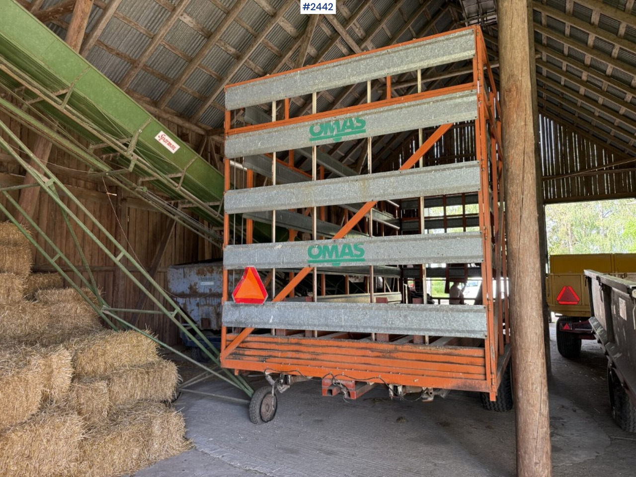 Self-loading trailer small bale Omas CB170 S - Matériel de fenaison: photos 5 Self-loading trailer small bale Omas CB170 S - Matériel de fenaison: photos 5