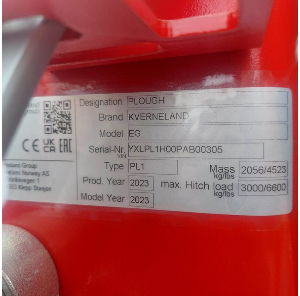 Kverneland EG 100-200-4 schaar - Charrue: photos 5 Kverneland EG 100-200-4 schaar - Charrue: photos 5