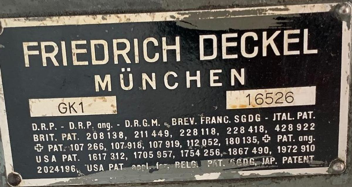 Gravierfräsmaschine DECKEL - Fraiseuse: photos 2 Gravierfräsmaschine DECKEL - Fraiseuse: photos 2