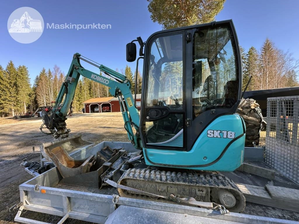 Kobelco SK 18 Med vagn! - Mini pelle: photos 1 Kobelco SK 18 Med vagn! - Mini pelle: photos 1