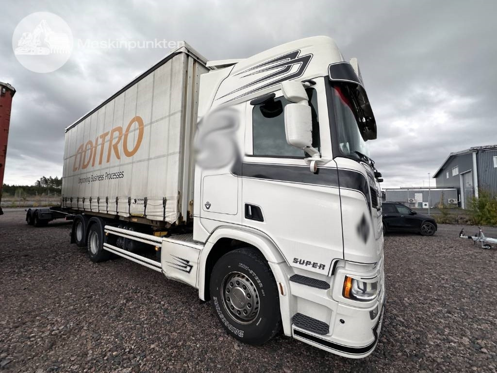 Scania R 580 - Camion porte-conteneur/ Caisse mobile: photos 1 Scania R 580 - Camion porte-conteneur/ Caisse mobile: photos 1