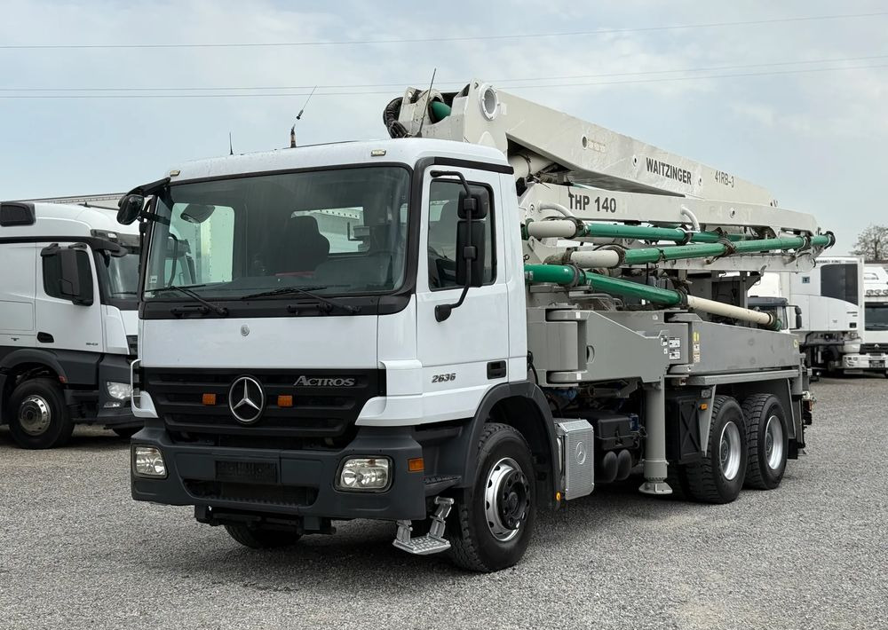Mercedes-Benz ACTROS 2636 6X4 36 M WAITZINGER - Camion pompe: photos 1 Mercedes-Benz ACTROS 2636 6X4 36 M WAITZINGER - Camion pompe: photos 1