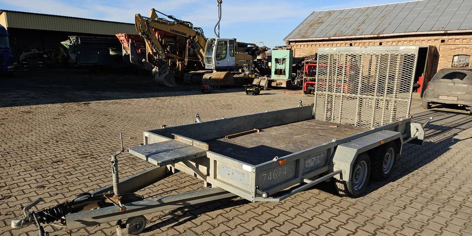 Remorque porte engin Przyczepa laweta Tiki TP385 3,5 tony 385x180 cm minikoparka: photos 6