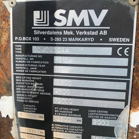 Containertruck SMW 4032 CA Reach Staker - Reach stacker: photos 4 Containertruck SMW 4032 CA Reach Staker - Reach stacker: photos 4