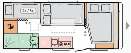 Adria Altea 60Y 552 PK*Fußboden-Temp*Eingangstür Fenst - Caravane: photos 5 Adria Altea 60Y 552 PK*Fußboden-Temp*Eingangstür Fenst - Caravane: photos 5
