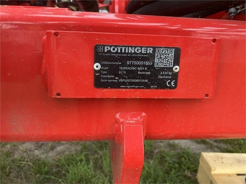 Pöttinger Terradisc 5001K med Tegosem 200 frøsåmaskine  en crédit-bail Pöttinger Terradisc 5001K med Tegosem 200 frøsåmaskine: photos 6