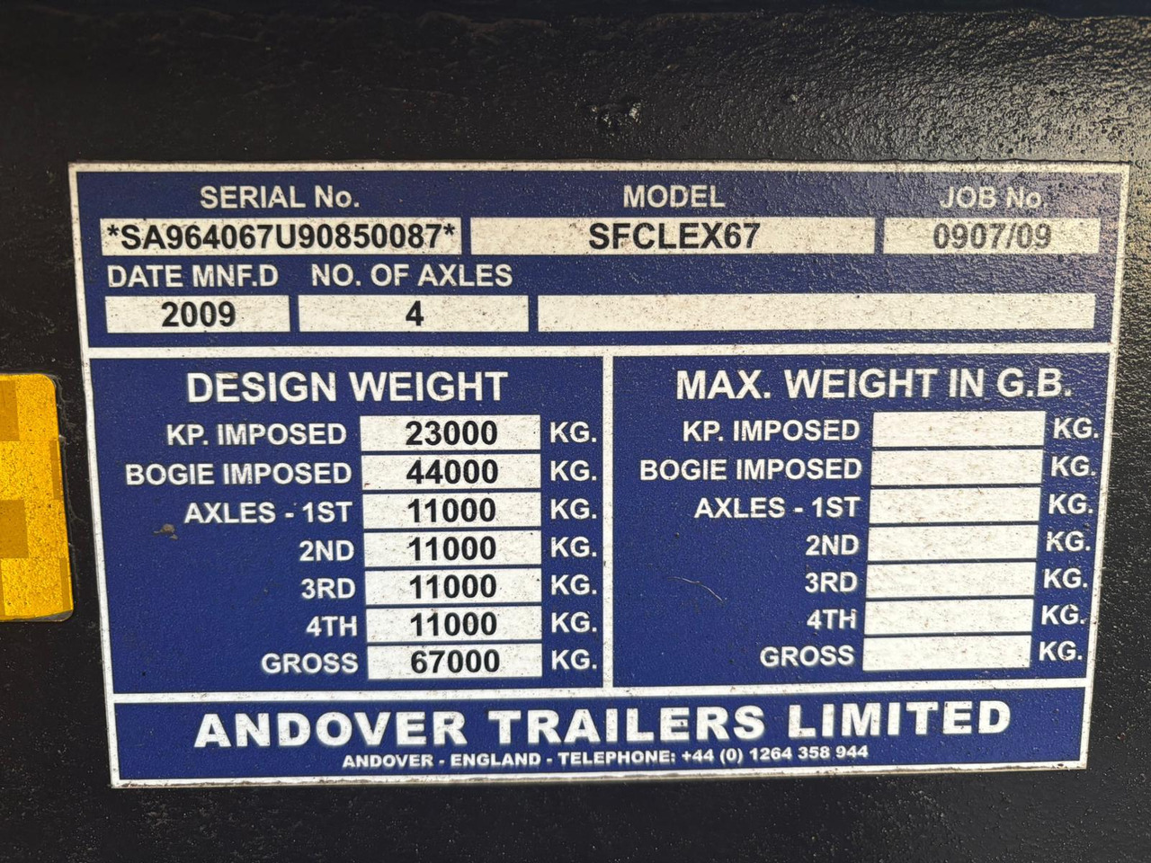 ANDOVER SFCLEX 67 - Semi-remorque porte-voitures: photos 5 ANDOVER SFCLEX 67 - Semi-remorque porte-voitures: photos 5