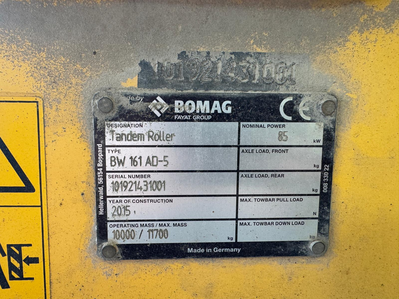 Rouleau compresseur Bomag BW161 AD-5: photos 11 Rouleau compresseur Bomag BW161 AD-5: photos 11