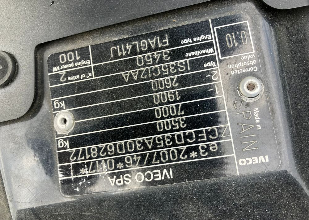 Iveco DAILY 35C14 ramo do zabudowy kiper wywrotka - Châssis cabine: photos 5 Iveco DAILY 35C14 ramo do zabudowy kiper wywrotka - Châssis cabine: photos 5