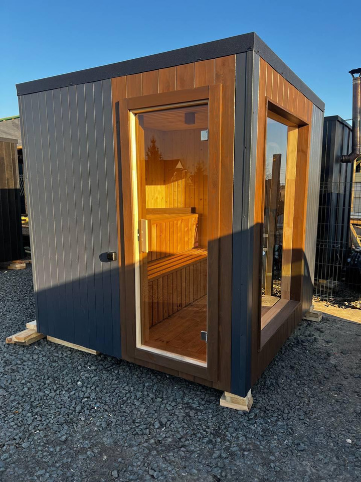 IDEX Sauna 200x220x200 cm – Compact Outdoor or Indoor Sauna Cabin Mobile Sauna - Carrosserie interchangeable/ Conteneur: photos 1 IDEX Sauna 200x220x200 cm – Compact Outdoor or Indoor Sauna Cabin Mobile Sauna - Carrosserie interchangeable/ Conteneur: photos 1