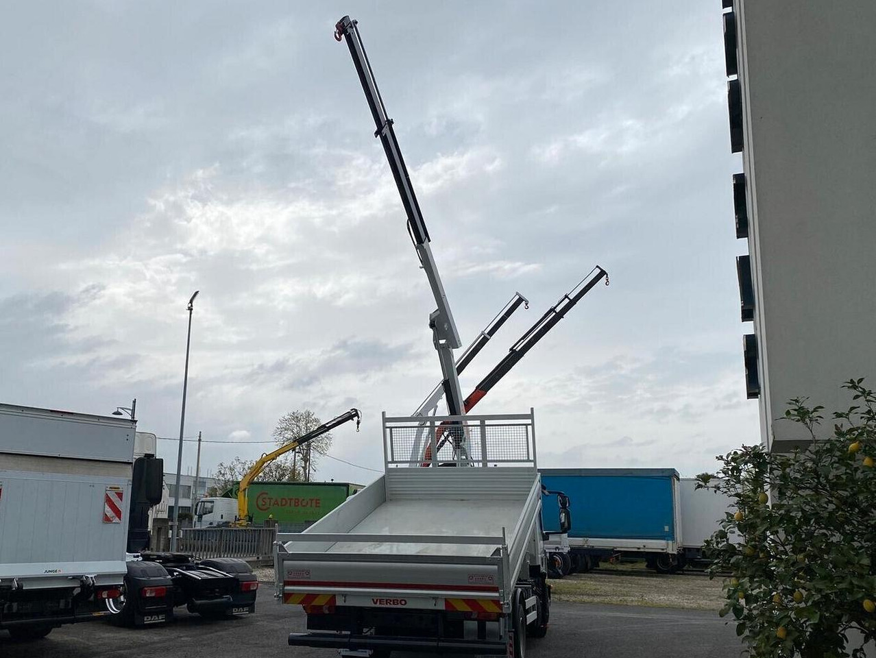 Camion benne, Camion grue IVECO EUROCARGO 75E16 2019 RIBALTABILE E GRU: photos 6