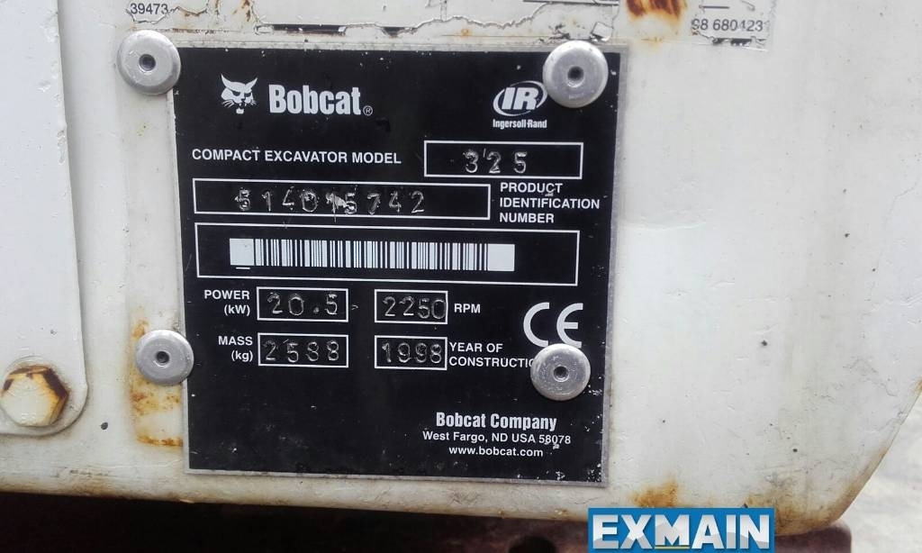Bobcat X 325  - Mini pelle: photos 5 Bobcat X 325  - Mini pelle: photos 5
