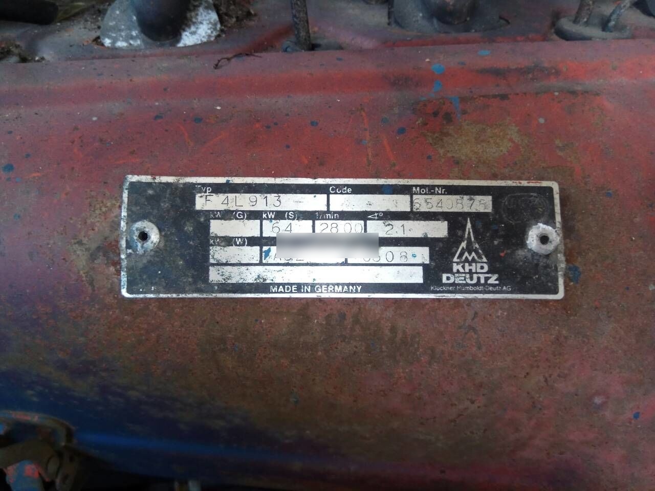 Deutz F4L913 - Moteur pour Camion: photos 5 Deutz F4L913 - Moteur pour Camion: photos 5