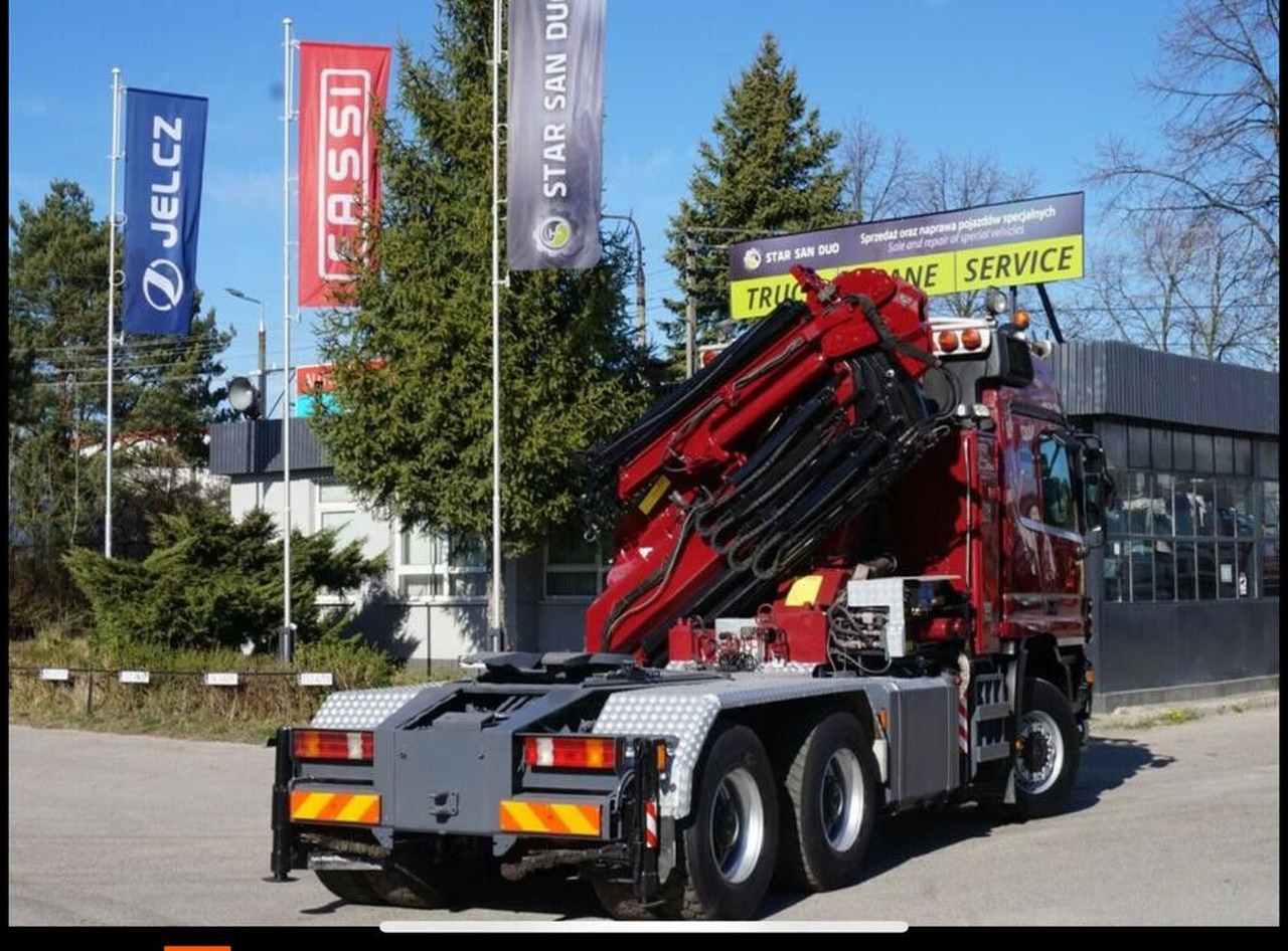 Mercedes-Benz ACTROS 3348 Kran HMF3720K4 Fly-Jip Fun k Klima - Camion grue: photos 4 Mercedes-Benz ACTROS 3348 Kran HMF3720K4 Fly-Jip Fun k Klima - Camion grue: photos 4