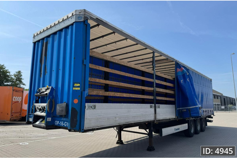 Krone SD / Sideboards / Drum brakes / DHOLLANDIA 2000KG - Semi-remorque rideaux coulissants: photos 1 Krone SD / Sideboards / Drum brakes / DHOLLANDIA 2000KG - Semi-remorque rideaux coulissants: photos 1