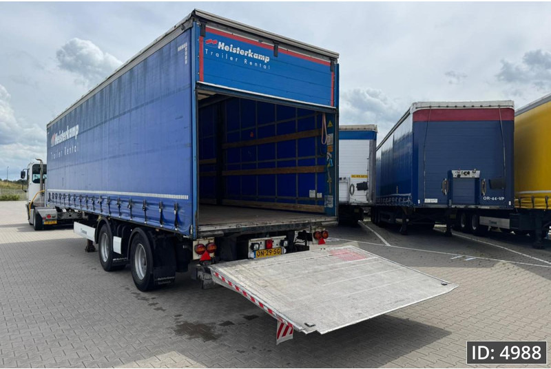 Krone SZ City / 2 Axle / DHOLLANDIA 2000kg / Steering axle - Semi-remorque rideaux coulissants: photos 2 Krone SZ City / 2 Axle / DHOLLANDIA 2000kg / Steering axle - Semi-remorque rideaux coulissants: photos 2