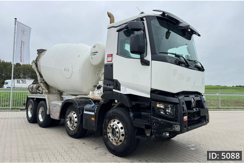 Renault C480 Day Cab, Euro 6, 8x4 / Full steel / 9m3 / TOP!! - Camion malaxeur: photos 4 Renault C480 Day Cab, Euro 6, 8x4 / Full steel / 9m3 / TOP!! - Camion malaxeur: photos 4