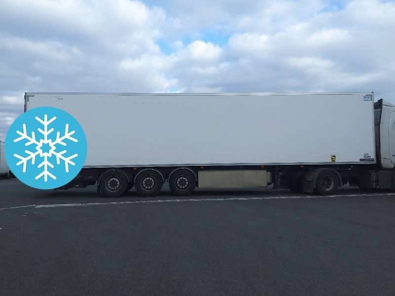 Semi-remorque frigorifique Semi-remorque 3 Essieux FRIGO 38 TONNES HAYON CAISSE LAMBERET GROUPE CARRIER VECTOR 1950 MT COFFRE A PAL: photos 1