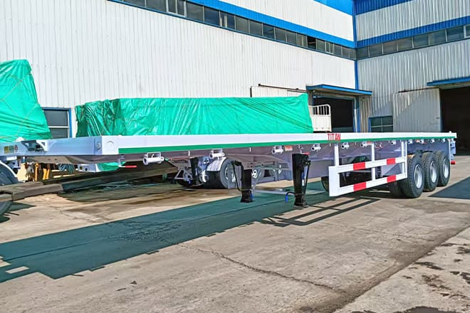 TITAN 3 Axle 40 Ft Flatbed Trailer for Sale in Mauritania - Semi-remorque porte-conteneur/ Caisse mobile: photos 3 TITAN 3 Axle 40 Ft Flatbed Trailer for Sale in Mauritania - Semi-remorque porte-conteneur/ Caisse mobile: photos 3