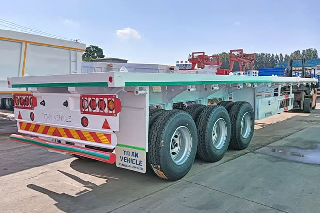 TITAN 3 Axle 40 Ft Flatbed Trailer for Sale in Mauritania - Semi-remorque porte-conteneur/ Caisse mobile: photos 2 TITAN 3 Axle 40 Ft Flatbed Trailer for Sale in Mauritania - Semi-remorque porte-conteneur/ Caisse mobile: photos 2