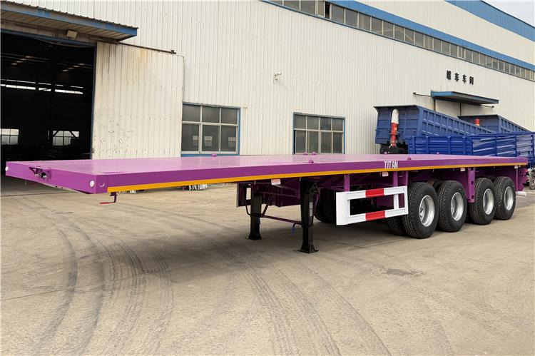 TITAN 4 Axle 40ft Flatbed Semi Trailer for Sale In Guam - Semi-remorque plateau: photos 1 TITAN 4 Axle 40ft Flatbed Semi Trailer for Sale In Guam - Semi-remorque plateau: photos 1