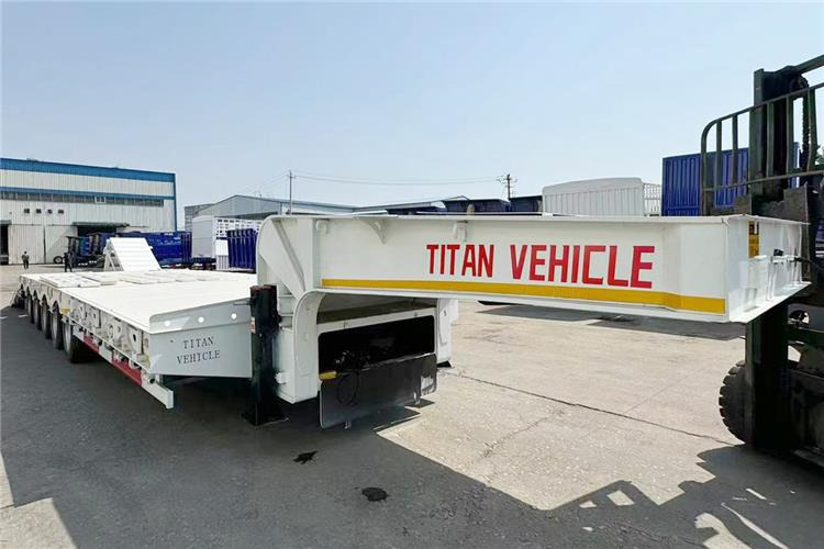 TITAN 5 Axle 100 Ton Low Bed Trailer for Sale In Tanzania - Semi-remorque surbaissé: photos 5 TITAN 5 Axle 100 Ton Low Bed Trailer for Sale In Tanzania - Semi-remorque surbaissé: photos 5