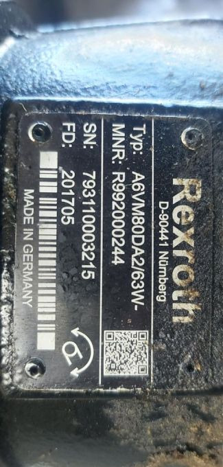 Silnik hydrauliczny hydromatik A6VM80DA - Moteur hydraulique pour Engins de chantier: photos 4 Silnik hydrauliczny hydromatik A6VM80DA - Moteur hydraulique pour Engins de chantier: photos 4
