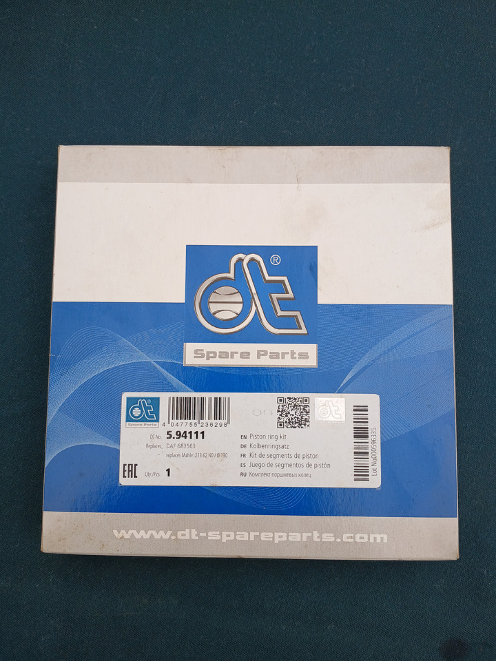 Pistonrings DT 594111 for DAF 683563 - Pistons/ Anneaux/ Manchons: photos 1 Pistonrings DT 594111 for DAF 683563 - Pistons/ Anneaux/ Manchons: photos 1