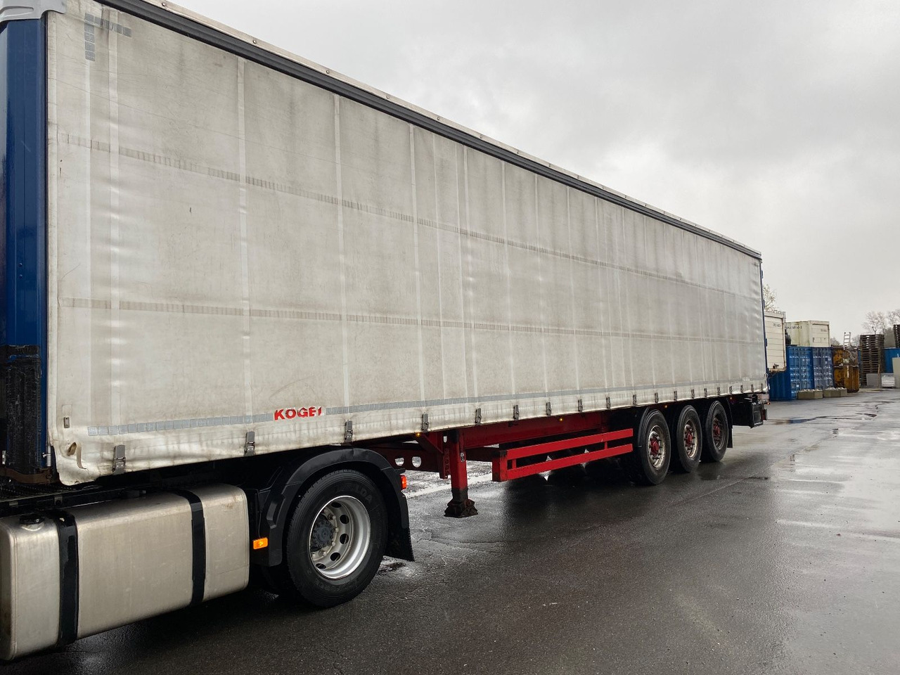 Kögel 3-achs Curtainsider / Edscha/Lenkachse/RSAB - Semi-remorque rideaux coulissants: photos 1 Kögel 3-achs Curtainsider / Edscha/Lenkachse/RSAB - Semi-remorque rideaux coulissants: photos 1