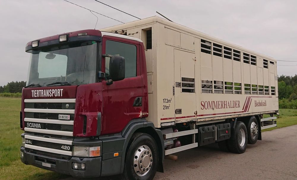Scania 124 420 Do żywca - Camion bétaillère: photos 1 Scania 124 420 Do żywca - Camion bétaillère: photos 1