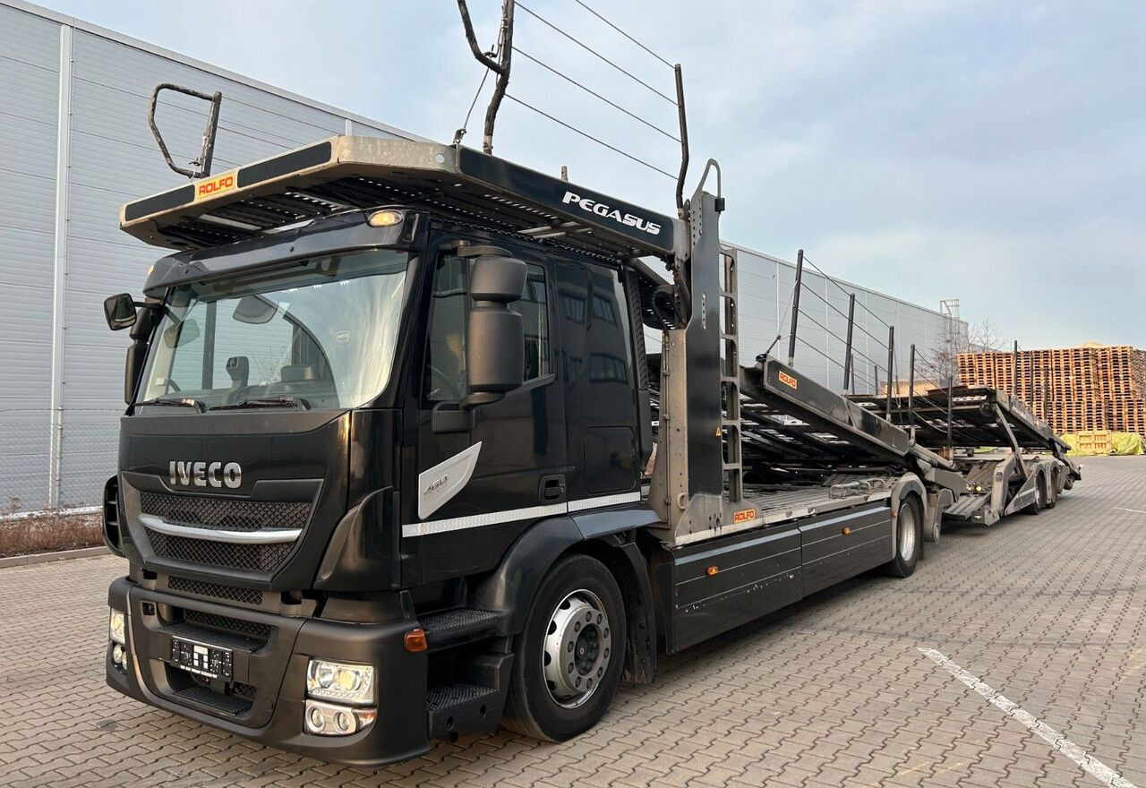IVECO Stralis 460 + car transporter trailer - Camion porte-voitures: photos 1 IVECO Stralis 460 + car transporter trailer - Camion porte-voitures: photos 1