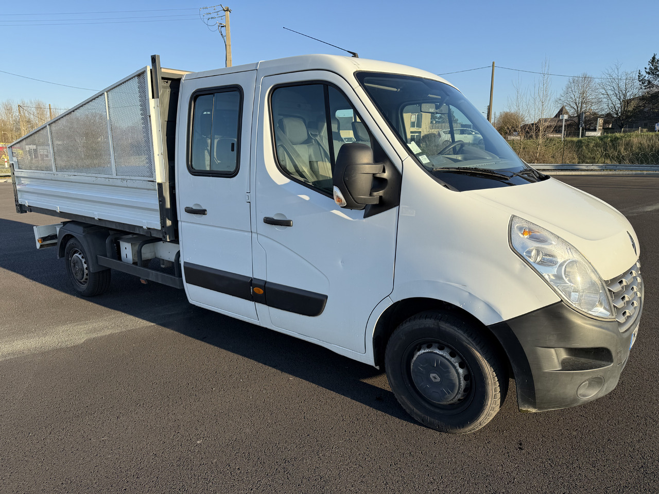 Utilitaire benne RENAULT MASTER 2.3DCI125 BENNE ACIER DOUBLE CABINE ROUE SIMPLE + REHAUSSE DE RIDELLE: photos 6 Utilitaire benne RENAULT MASTER 2.3DCI125 BENNE ACIER DOUBLE CABINE ROUE SIMPLE + REHAUSSE DE RIDELLE: photos 6