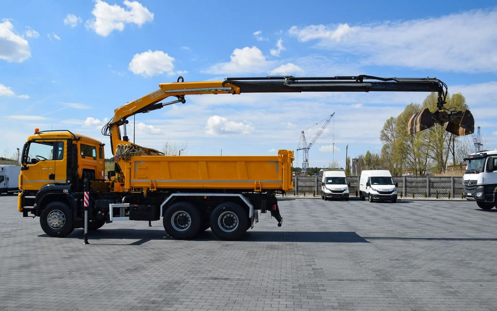 Camion benne, Camion grue MAN TGS 26.400 / 6x4 / EURO 6 / UDT / HDS FASSI 165 / WYSUW x3 / ROTATOR / CHWYTAK / STEROWANIE RADIOWE / WZMOCNIONA RAMA / WYWROTKA / HYDROBURTA / AUTOMAT / 2017 / NOWE OPONY - 100% / NISKI PRZEBIEG: photos 8 Camion benne, Camion grue MAN TGS 26.400 / 6x4 / EURO 6 / UDT / HDS FASSI 165 / WYSUW x3 / ROTATOR / CHWYTAK / STEROWANIE RADIOWE / WZMOCNIONA RAMA / WYWROTKA / HYDROBURTA / AUTOMAT / 2017 / NOWE OPONY - 100% / NISKI PRZEBIEG: photos 8