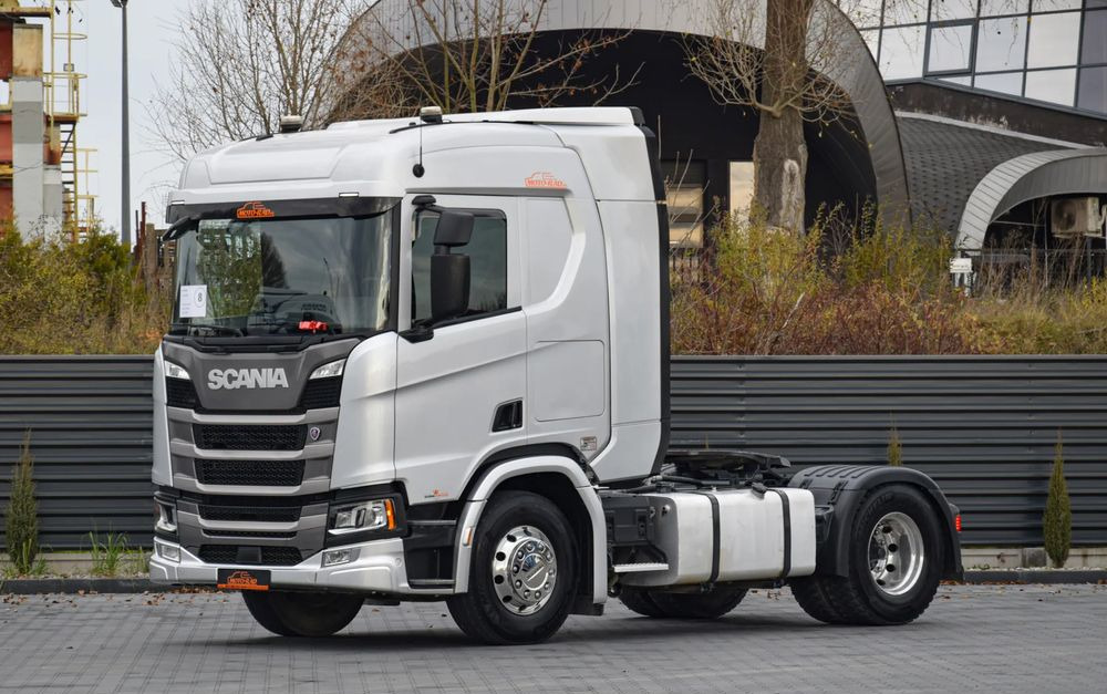 Scania R450 / HYDRAULIKA / RETARDER / ACC / KLIMA / FULL LEDY / ALUFELGI / SERWISOWANA / SPROWADZONA - Tracteur routier: photos 1 Scania R450 / HYDRAULIKA / RETARDER / ACC / KLIMA / FULL LEDY / ALUFELGI / SERWISOWANA / SPROWADZONA - Tracteur routier: photos 1