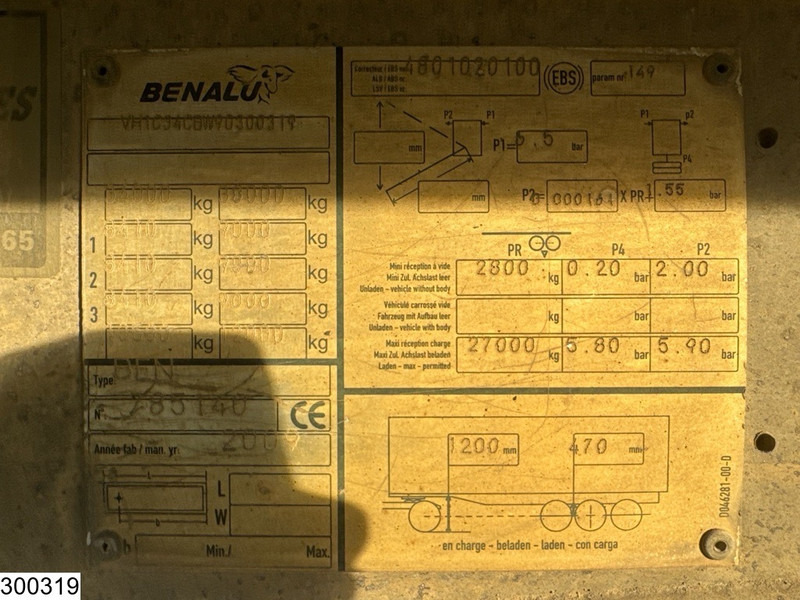 Benalu kipper - Semi-remorque benne: photos 4 Benalu kipper - Semi-remorque benne: photos 4