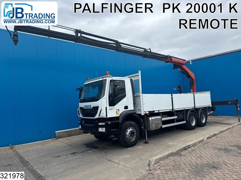 Iveco Trakker 410 6X4, EURO 6, Palfinger, Retarder, Steel suspension - Camion plateau, Camion grue: photos 1 Iveco Trakker 410 6X4, EURO 6, Palfinger, Retarder, Steel suspension - Camion plateau, Camion grue: photos 1